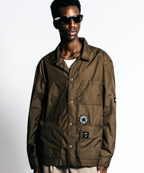 CRIMIE（クライミー） シャツ PATCHWORK LOGO NYLON WINDBREAKER SHIRT