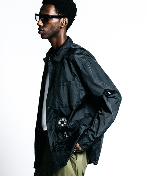 CRIMIE（クライミー） シャツ PATCHWORK LOGO NYLON WINDBREAKER SHIRT