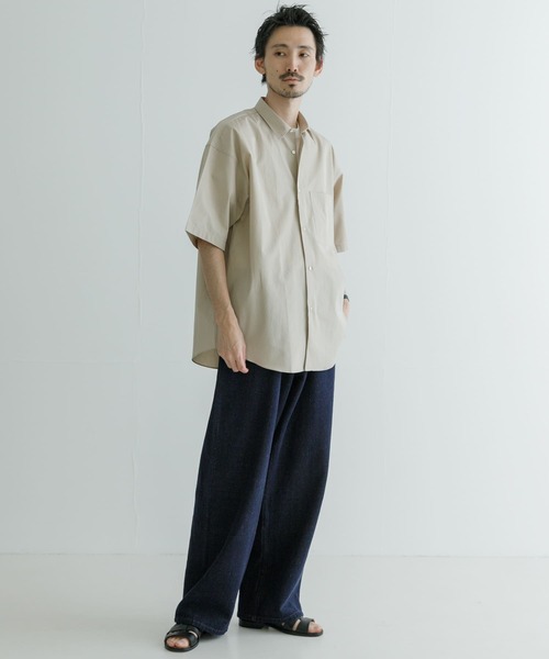 THOMAS MASON（トーマス メイソン） 半袖シャツ MEDIUM ホワイト