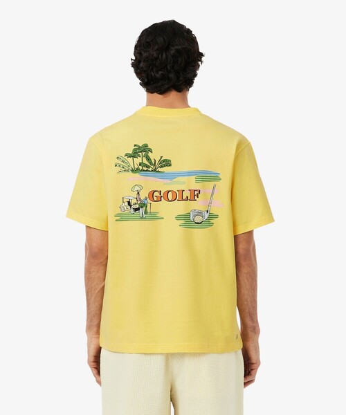 LACOSTE（ラコステ） tシャツ ゴルフグラフィックバックプリント