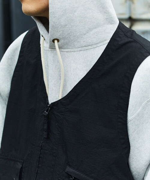 「FREAK'S STORE」 ベスト SMALL オリーブ メンズ_画像2