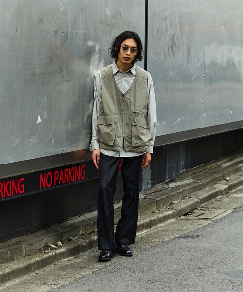 「FREAK'S STORE」 ベスト SMALL オリーブ メンズ_画像6