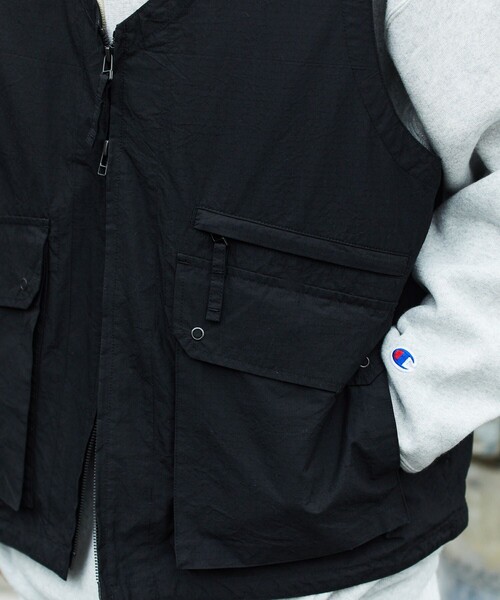 「FREAK'S STORE」 ベスト SMALL オリーブ メンズ_画像7