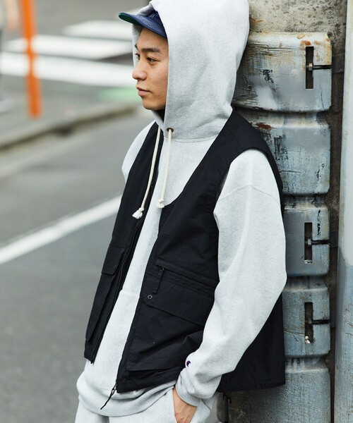 「FREAK'S STORE」 ベスト SMALL オリーブ メンズ_画像8