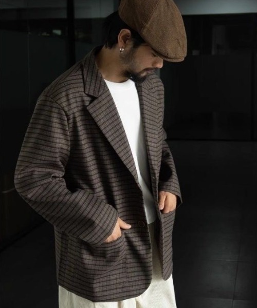 「FreeZone」 「JIECHAOFANG」テーラードジャケット F ブラウン メンズ_画像3