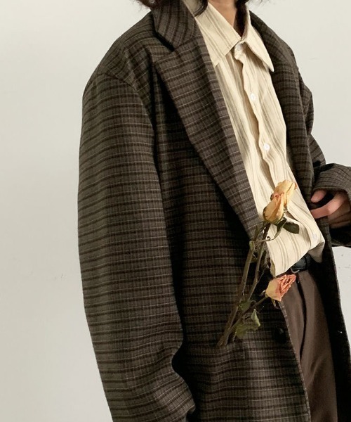 「FreeZone」 「JIECHAOFANG」テーラードジャケット F ブラウン メンズ_画像7