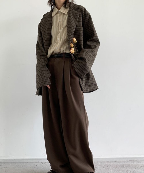 「FreeZone」 「JIECHAOFANG」テーラードジャケット F ブラウン メンズ_画像9