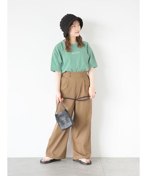 「ehka sopo」 パンツ F ブラウン レディース_画像2