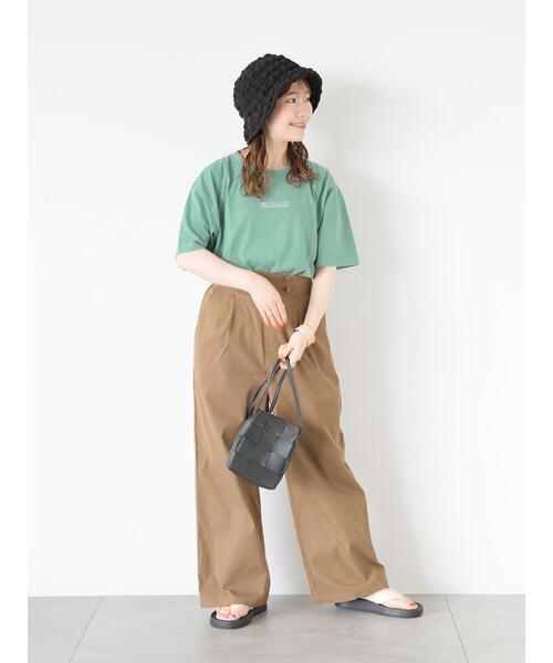 「ehka sopo」 パンツ F ブラウン レディース_画像4