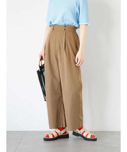 「ehka sopo」 パンツ F ブラウン レディース_画像7