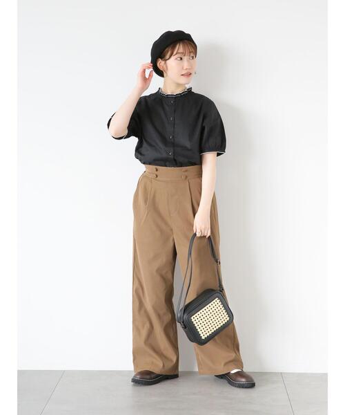 「ehka sopo」 パンツ F ブラウン レディース_画像9