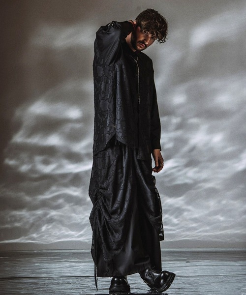 NO ID.（ノーアイディー） シャツ 「NO ID.」Drawstrings Layered