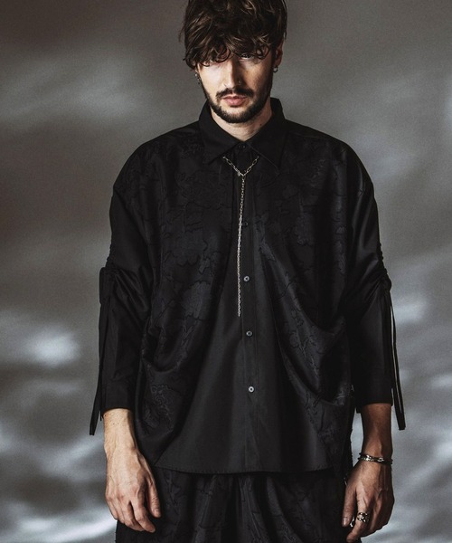 NO ID.（ノーアイディー） シャツ 「NO ID.」Drawstrings Layered
