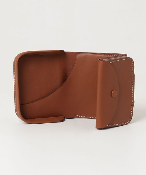 財布 box stitch trifold wallet メンズの画像