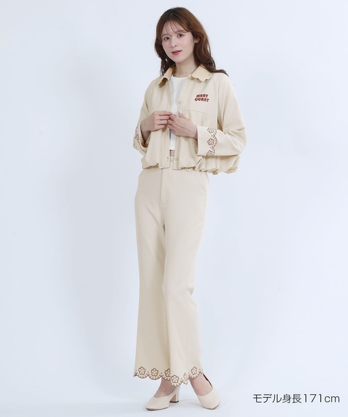 マリークワント希少品完売カラー定価大幅以下デイジーブラックロングブルゾン匿名配送 MARY QUANT（マリークヮント） ブルゾン アウター マリークワント