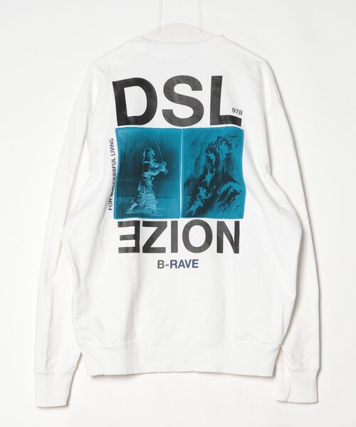 DIESEL ホワイト スウェット DIESEL（ディーゼル） スウェットカットソー L ホワイト メンズ
