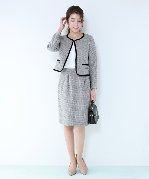 「BLUEEAST」 スカートスーツ LARGE ネイビー レディース_画像2