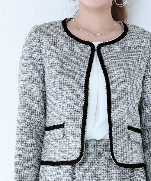 「BLUEEAST」 スカートスーツ LARGE ネイビー レディース_画像3