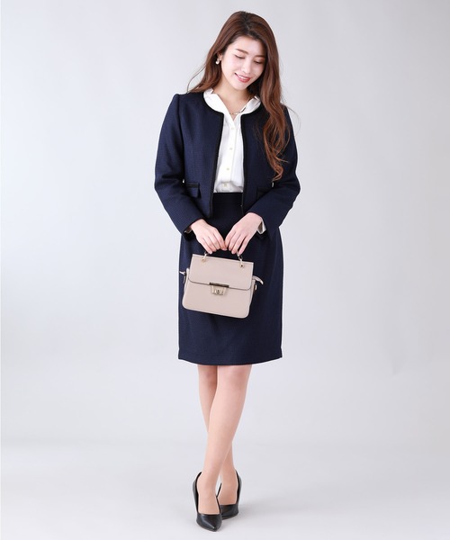 「BLUEEAST」 スカートスーツ LARGE ネイビー レディース_画像4