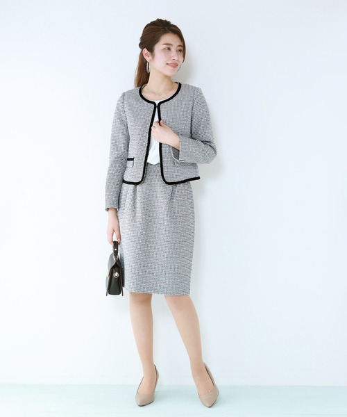 「BLUEEAST」 スカートスーツ LARGE ネイビー レディース_画像5