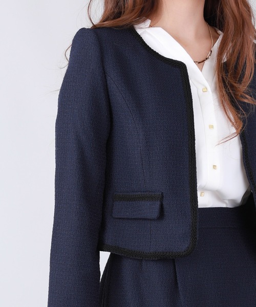 「BLUEEAST」 スカートスーツ LARGE ネイビー レディース_画像6