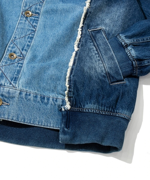 「CUBE SUGAR」 デニムジャケット FREE インディゴブルー レディース_4