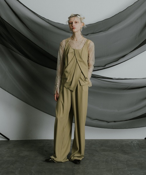 et'univer パンツドレス et.UNiVER パンツドレス Oblique cross top pants set : ZOZOTOWN