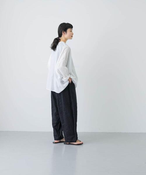 「かぐれ」 長袖ブラウス FREE ベージュ系その他 レディースの画像