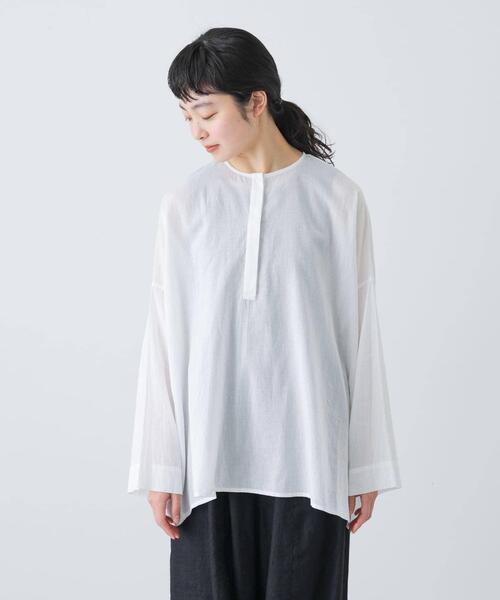 「かぐれ」 長袖ブラウス FREE ベージュ系その他 レディースの画像