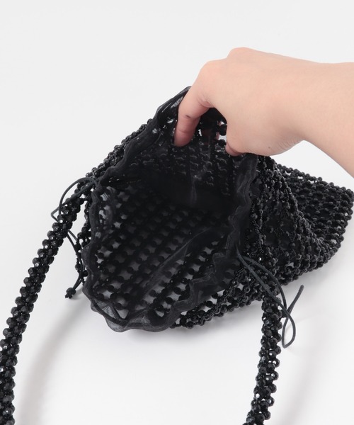 ANTEPRIMA ブラック ビーズ ハンドバッグ ハンドバッグ BAGMATI ビーズバッグ : ZOZOTOWN Yahoo!店 - 通販