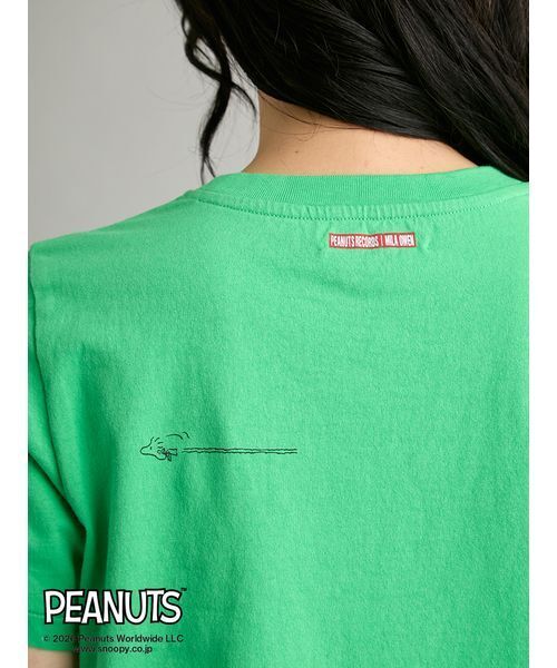 Mila Owen（ミラオーウェン） tシャツ 半袖 「PEANUTS RECORDS