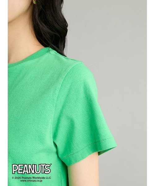 Mila Owen（ミラオーウェン） tシャツ 半袖 「PEANUTS RECORDS