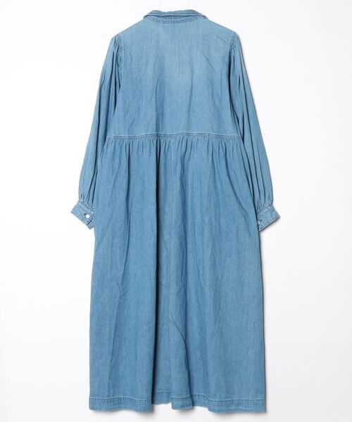 「Healthy denim」 長袖ワンピース 1 ブルー レディース_画像2