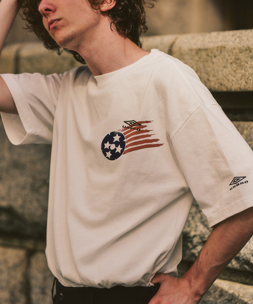 umbro（アンブロ） tシャツ UMBRO×417 USA26 BALL LOGO TEE メンズ