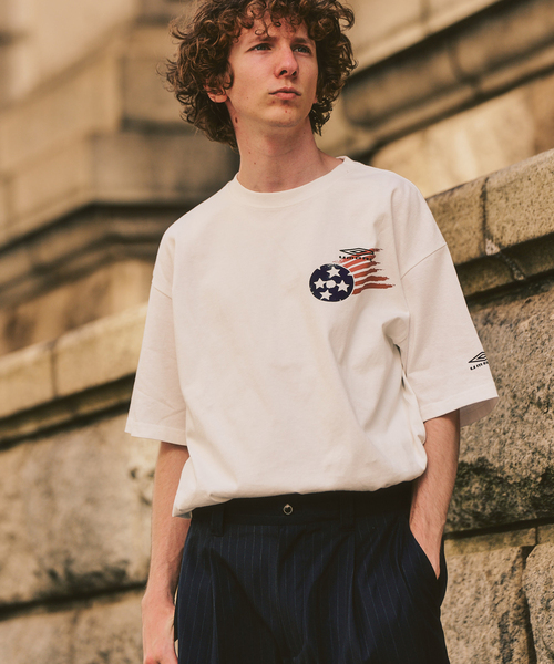 umbro（アンブロ） tシャツ UMBRO×417 USA26 BALL LOGO TEE メンズ