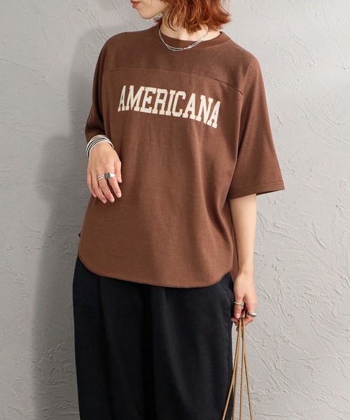 新品24SS アメリカーナ AMERICANA Football T-Shirt AMERICANA（アメリカーナ） tシャツ 「WEB限定」「Americana