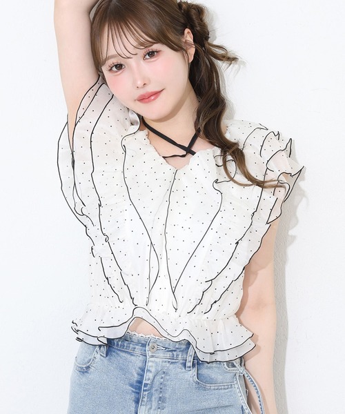 one after another NICE CLAUP ブラウス シャツ 夏 半袖 