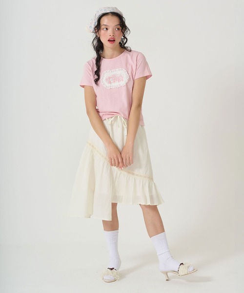 「TINA:JOJUN」 フレアスカート M クリーム レディース_画像4
