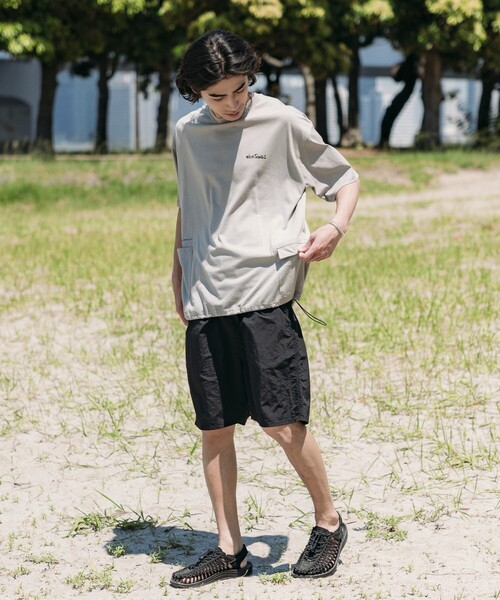 「FREAK'S STORE」 半袖Tシャツ「Wild Thingsコラボ」 MEDIUM グレイッシュベージュ メンズ_画像3