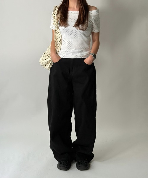 「by muni:r」 パンツ SMALL ベージュ レディース_画像5