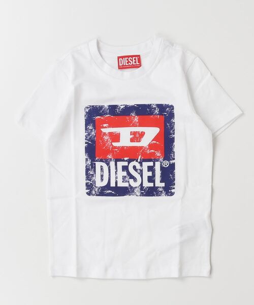 「DIESEL KIDS」 「KIDS」半袖Tシャツ 12Y ホワイト キッズ_画像2