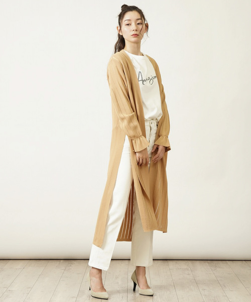 カーディガン Titilate Valet サイドスリット スタッズロングカーデ Zozotown Paypayモール店 通販 Paypayモール