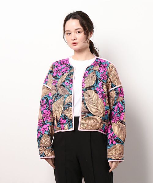 moyan ecri ジャケット ノーカラージャケット 「moyan ecri