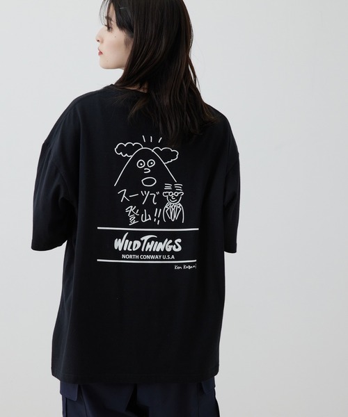 JUNRED tシャツ Tシャツ KEN KAGAMI×WILD THINGS コラボTシャツ