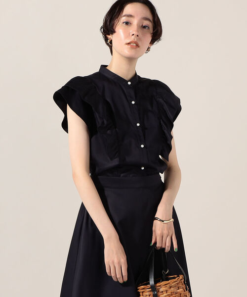 NOLLEY'S（ノーリーズ） シャツ ブラウス フリルフレンチブラウス