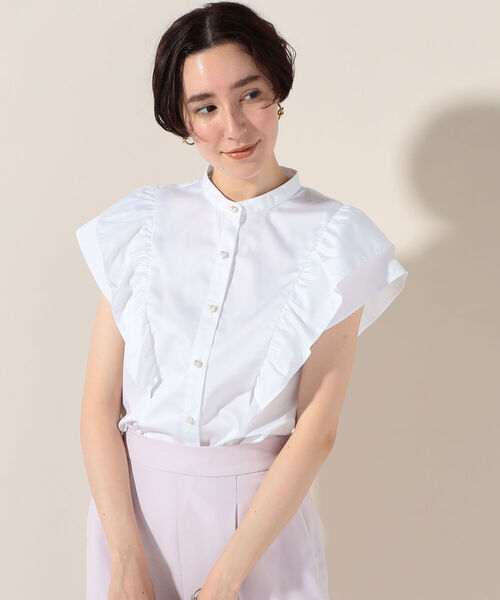 NOLLEY'S（ノーリーズ） シャツ ブラウス フリルフレンチブラウス