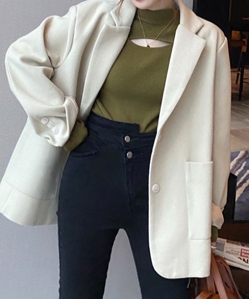 gossip!ロサンゼルス ニット セーター フロントオープンデザインニット