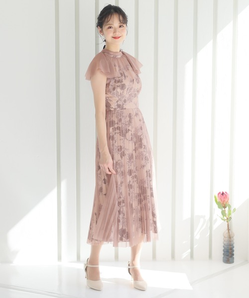 PourVous ドレス ロング＆ノースリーブフォーマルチュール