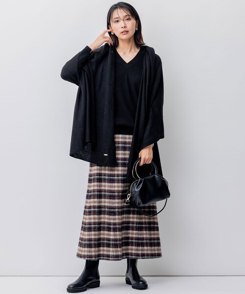 ニット セーター 「洗える」ピュアカシミヤ Vネック レディース