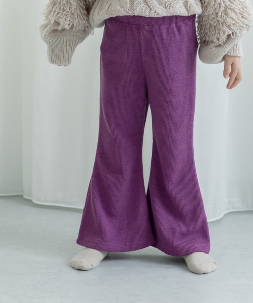 pairmanon パンツ 「ママとおそろい」リブストレッチ フレア